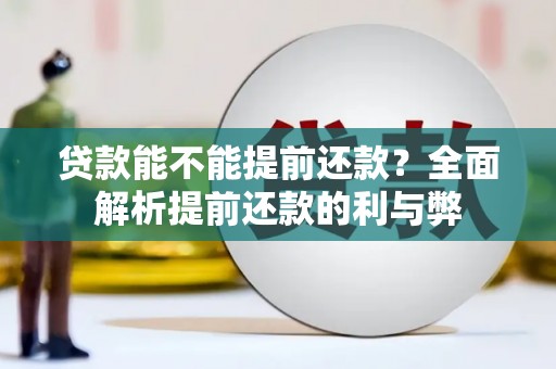 隆子贷款能不能提前还款？全面解析提前还款的利与弊