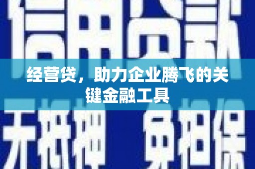 资溪经营贷，助力企业腾飞的关键金融工具