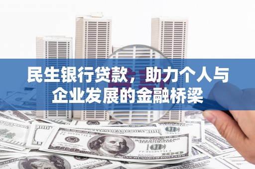 仙游民生银行贷款，助力个人与企业发展的金融桥梁