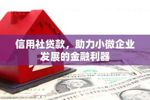 汤阴信用社贷款，助力小微企业发展的金融利器